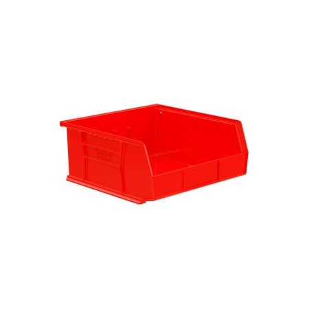 Akro-Mils Hang & Stack Storage Bin, Plastic, Red, 6 PK 30235 REDGB